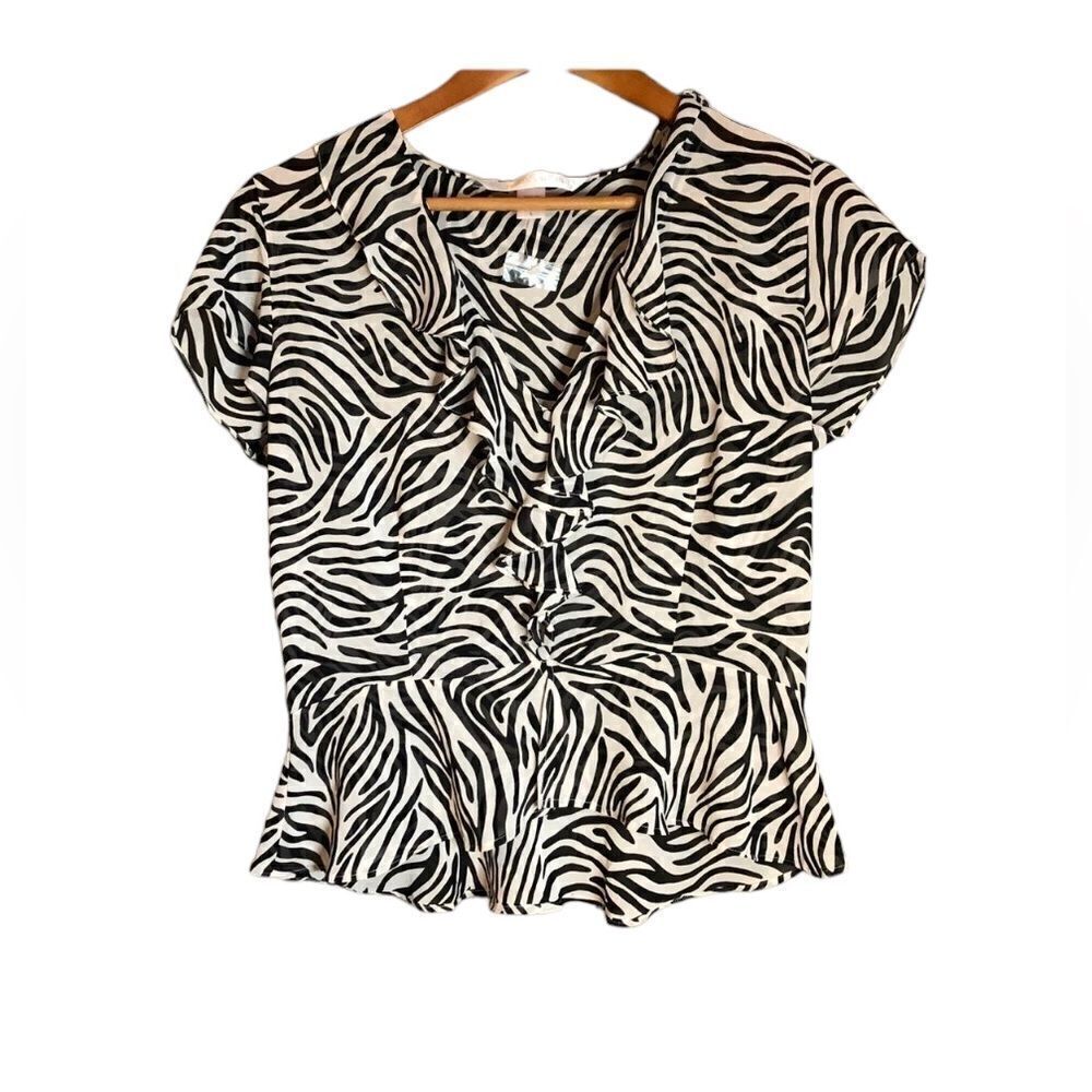 ‎Victoria’s Secret zebra patterned blouse